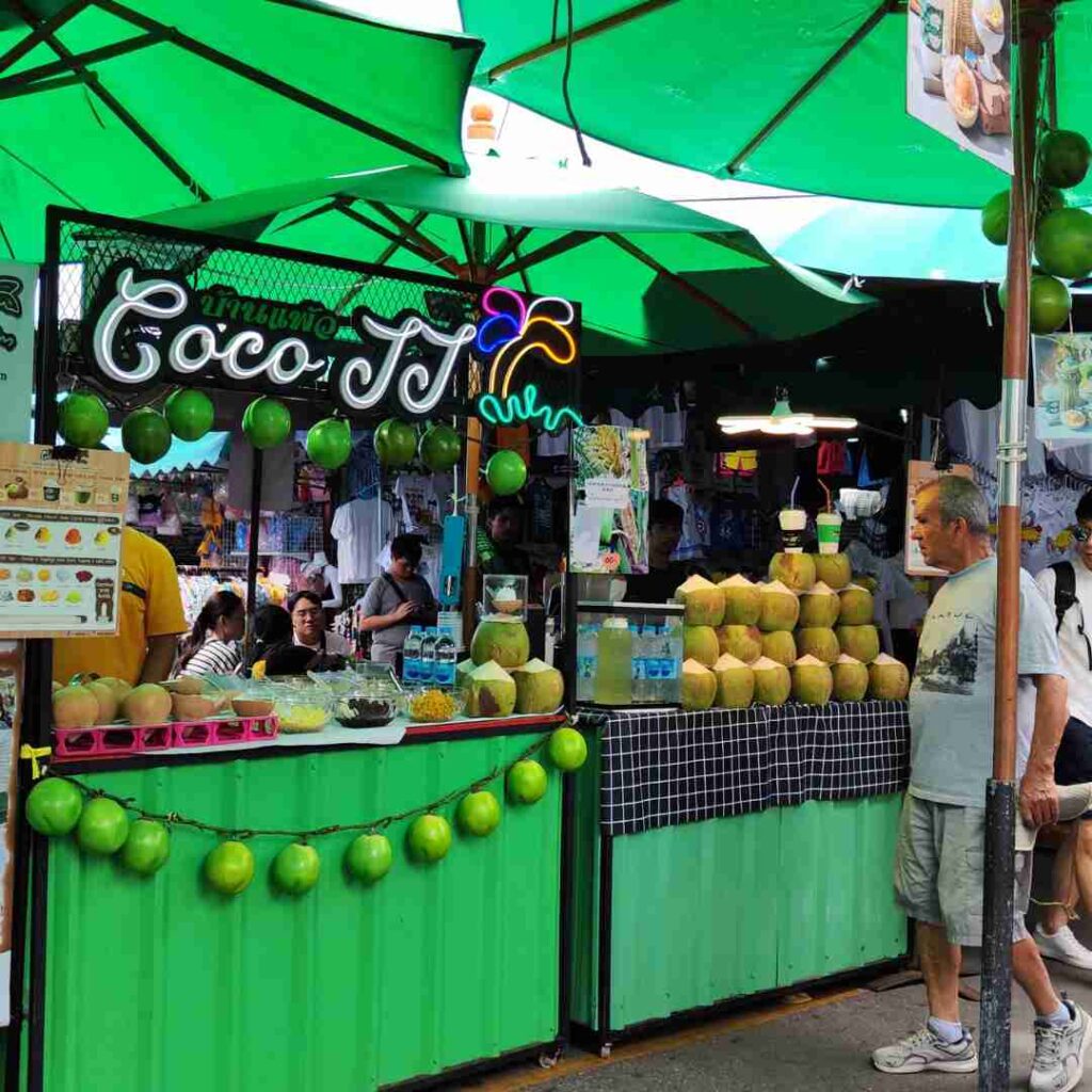 The storefront of coconut ice cream, a famous coconut ice cream